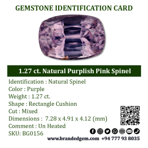 1.27 ct. Natural Purplish Pink Spinel