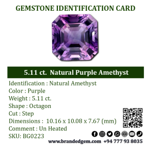 5.11 ct.  Natural Purple Amethyst