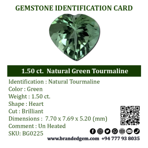 1.50 ct.  Natural Green Tourmaline